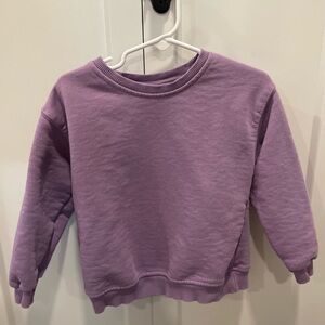 Purple toddler zara sweatshirt